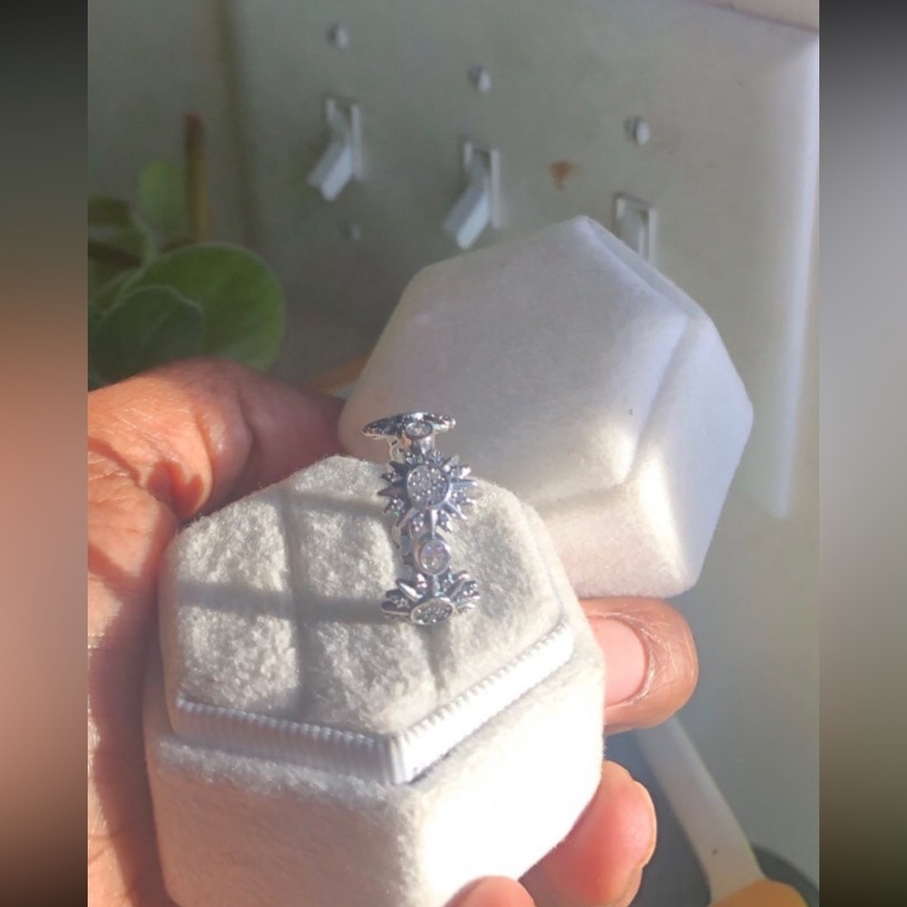 Celestial Pure Silver Size 56 Ring With Swarovski… - image 8